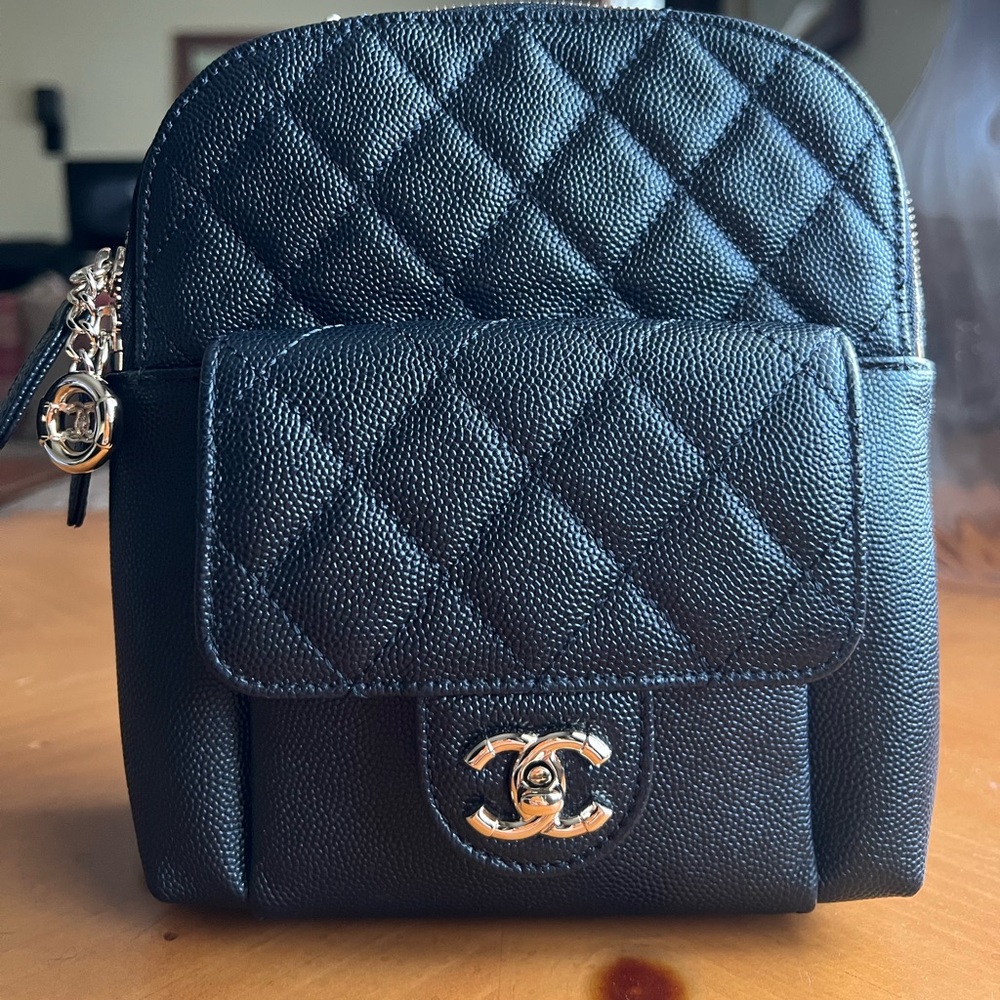 SOLD:  Chanel CC Day Backpack Caviar Mini